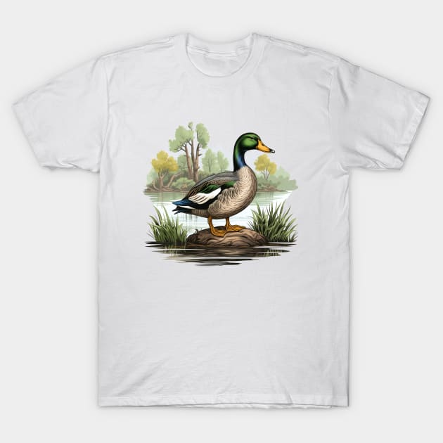 Mallard T-Shirt by zooleisurelife